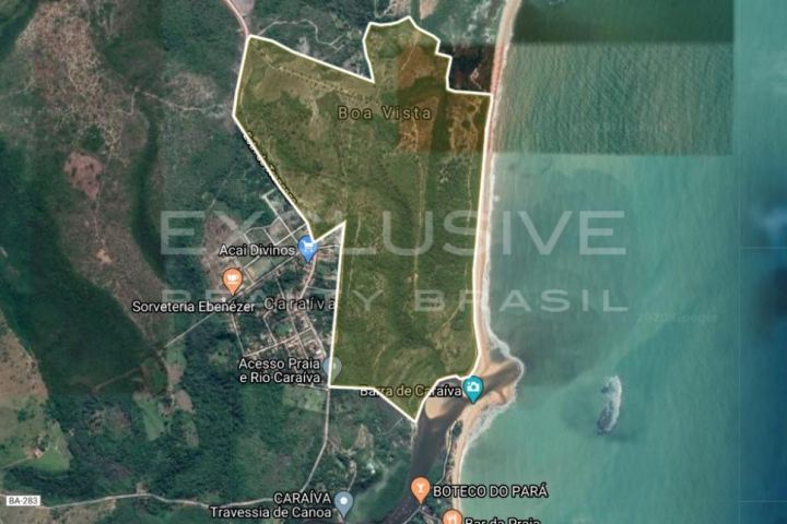 127-hectare beachfront estate with 1.4 km of beach, Caraíva